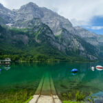 Old Boat Ramp Lake Klöntal — Switzerland