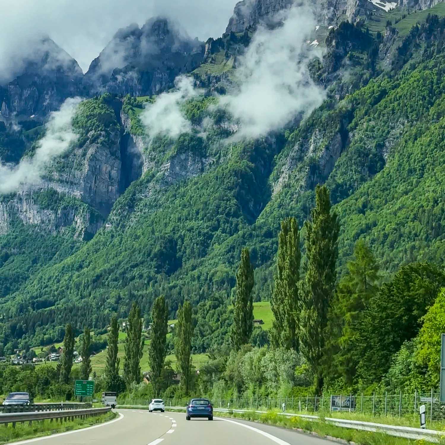 Motorway Flums — Switzerland