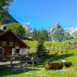Alpine Hut Lake Seealp — Switzerland
