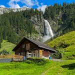 Alpine Hut Stäubi Falls — Switzerland