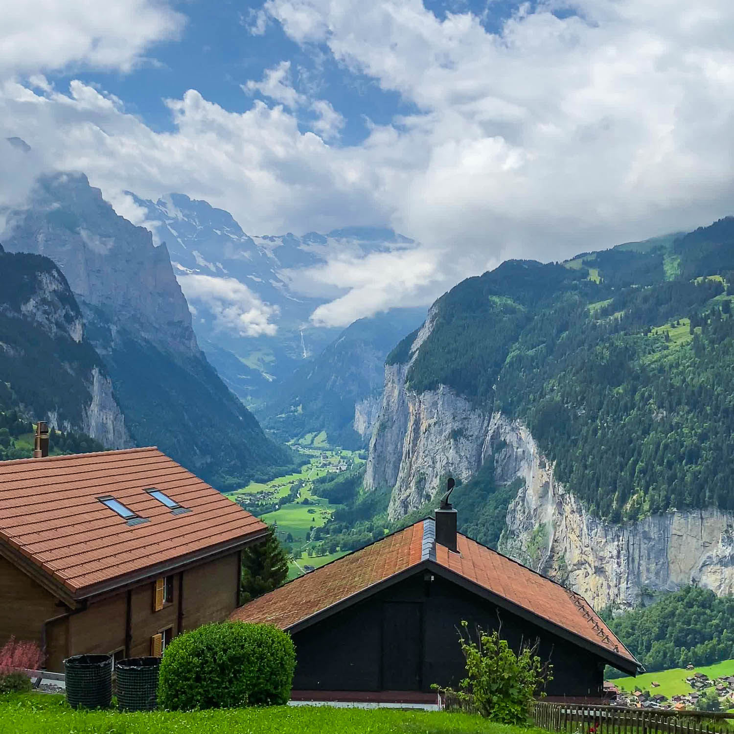 Wengen Stutz Panoramic View — Switzerland