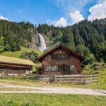 Waterfall Village View — Switzerland