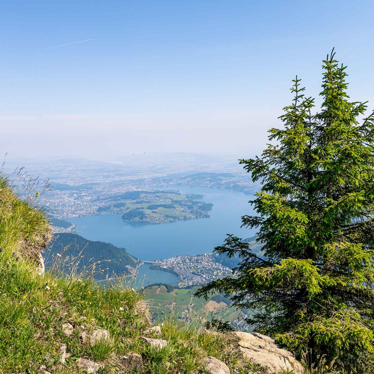 Lake and Summit View — Switzerland
